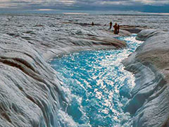 Melting Arctic Ice Cap