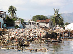 Most of the garbage comes from Asia